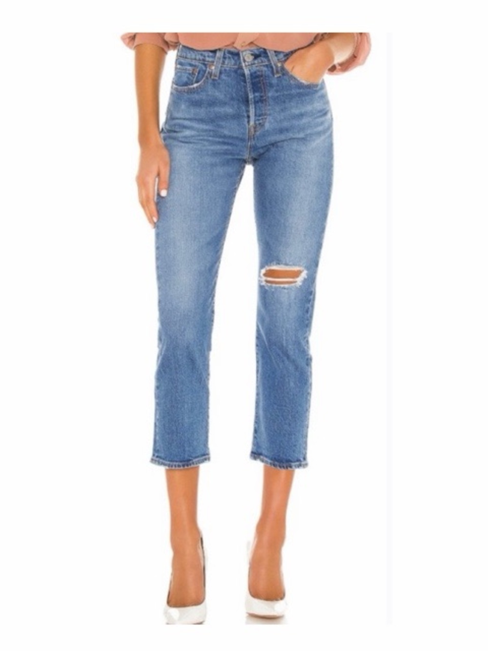 Levi’s Wedgie Straight Button Fly Jeans NWT